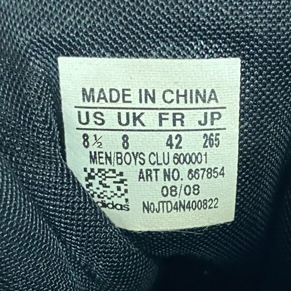 Adidas Pro Model TC Basketball Shoes Mens 8.5 Team Color Black White Shell Toe - Picture 14 of 14